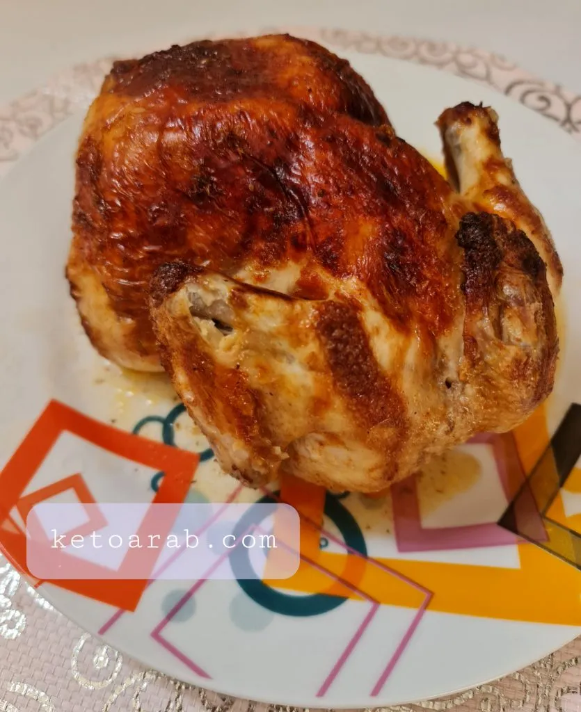 دجاج مشوي بنكهة الشبت
