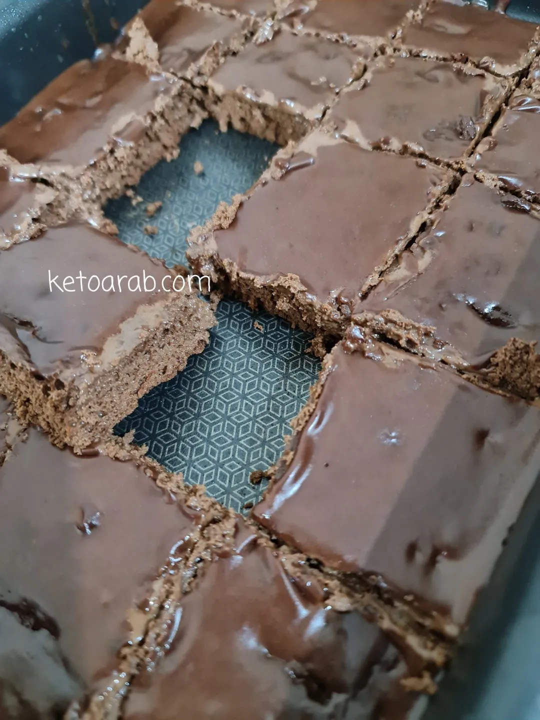 براونيز كيتو بقطع الشوكولا