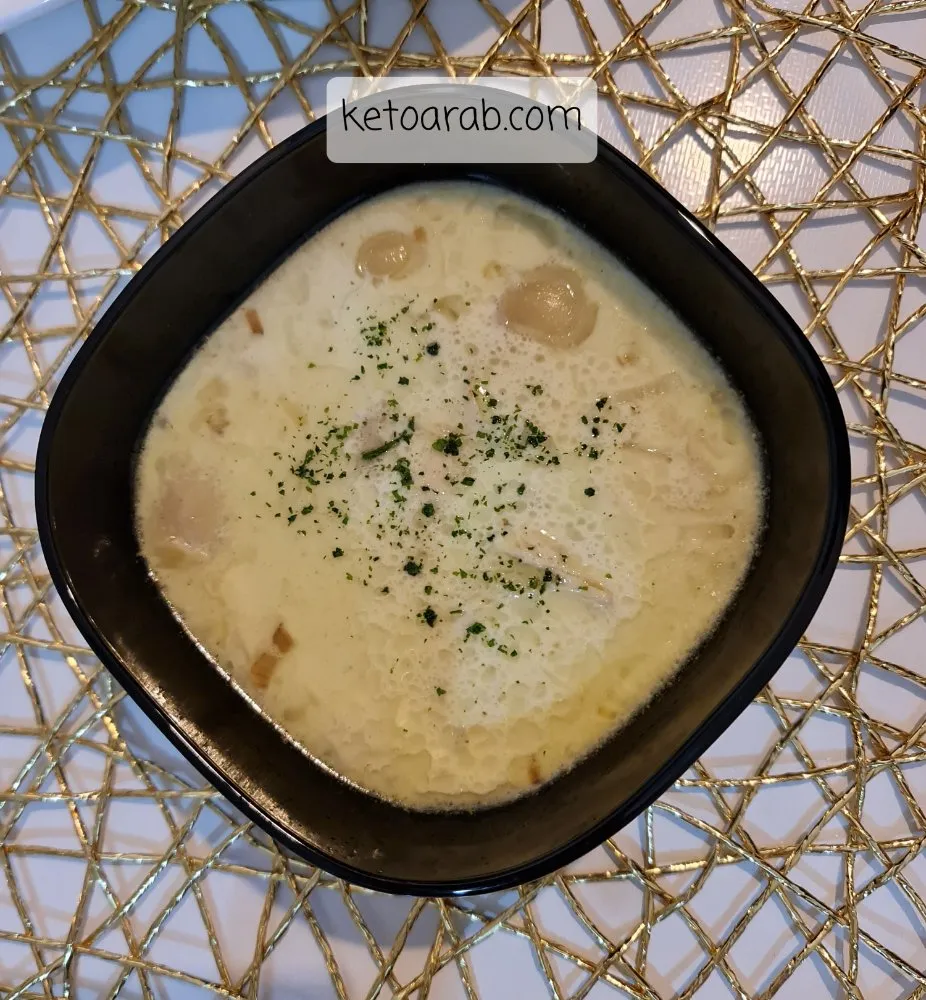 شوربة دجاج بالكريمة