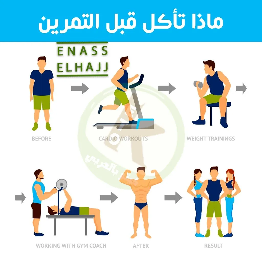 ماذا تتناول قبل التمرين
