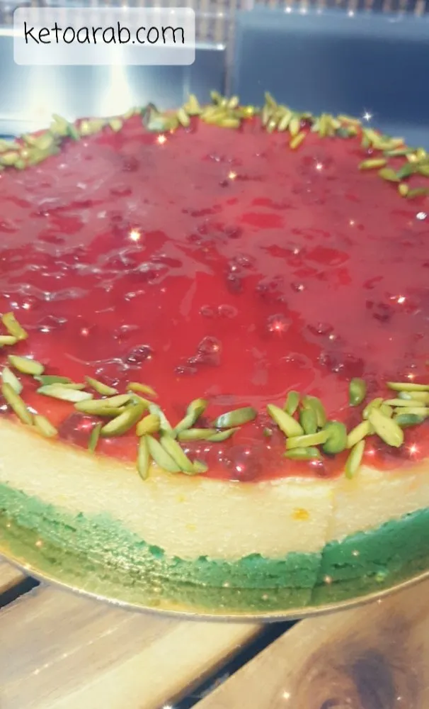تشيز كيك الزعفران كيتو