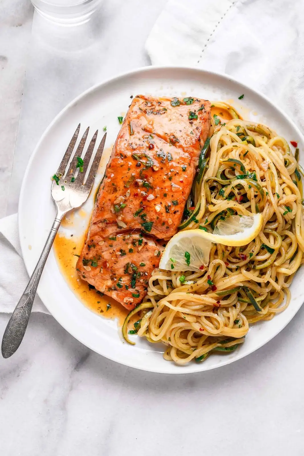 سلمون بالليمون مع زودلز كيتو